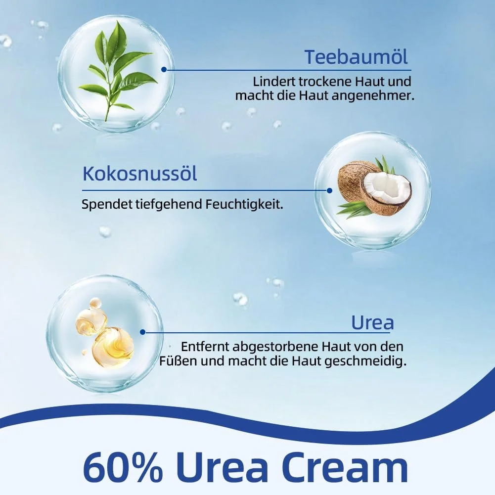 Крем с мочевиной 60% и салициловой кислотой для ног и рук против мозолей и трещин, фото №3