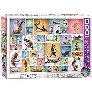 Пазл Eurographics 6000-0953 Yoga Cats 1000 деталей - Фото 1