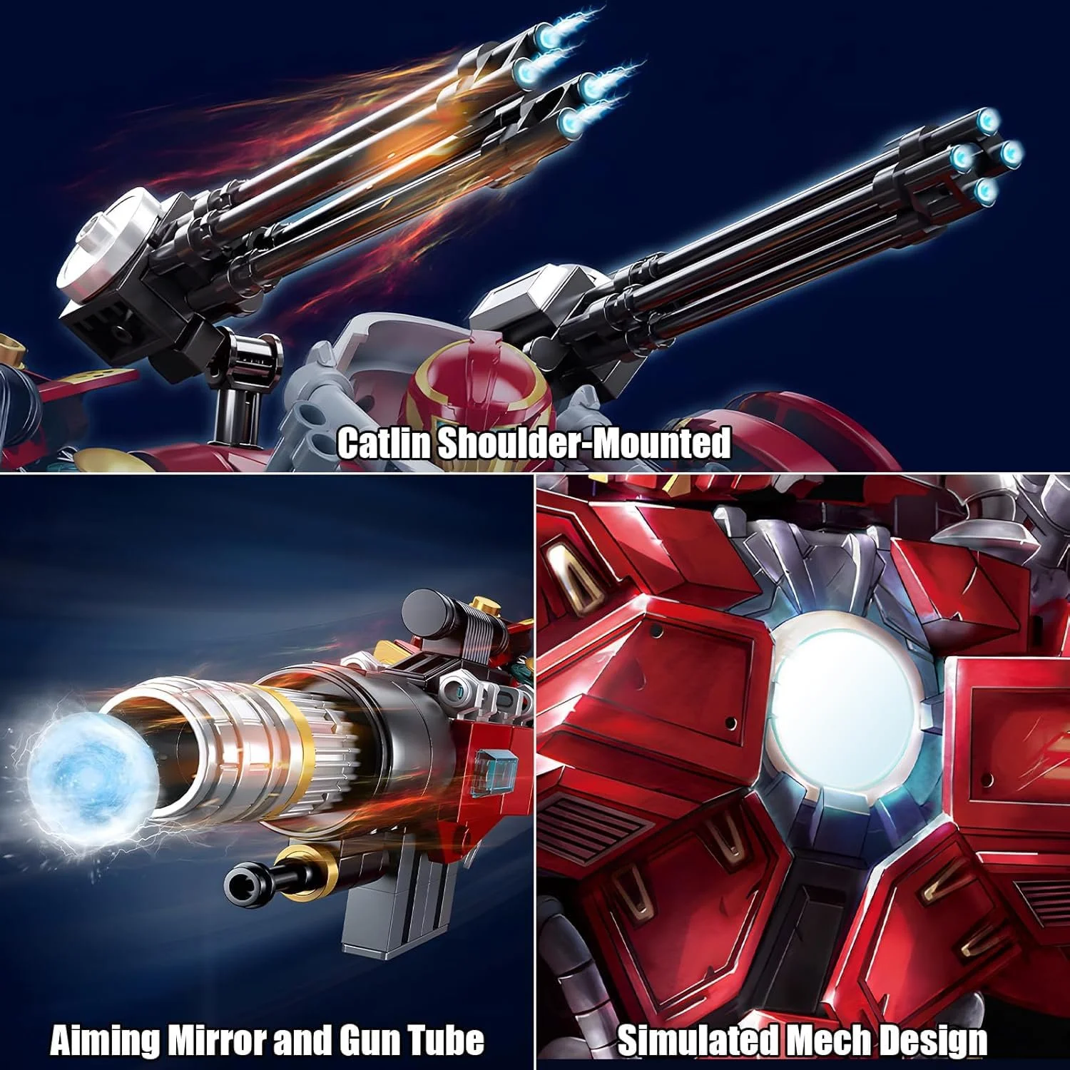 Конструктор Боевой Мех Робот HIGH GODO Модель с подвижными частями 588 деталей, фото №4