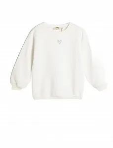 Світшот Koton для дівчат, з довгими рукавами, круглим вирізом, аплікацією, з начосом всередині - Фото 1