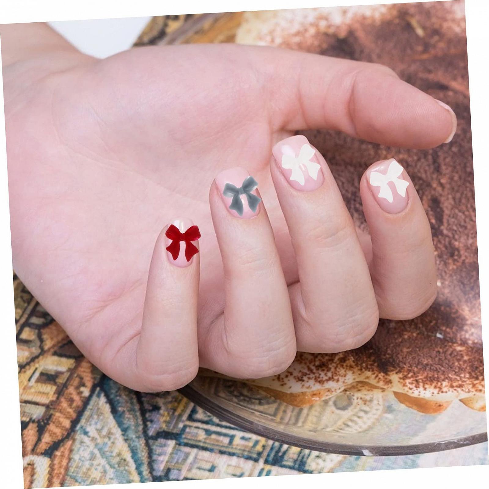 Украшение для ногтей FRCOLOR Бантики для маникюра Полярное сияние, смола, 2 шт, фото №8