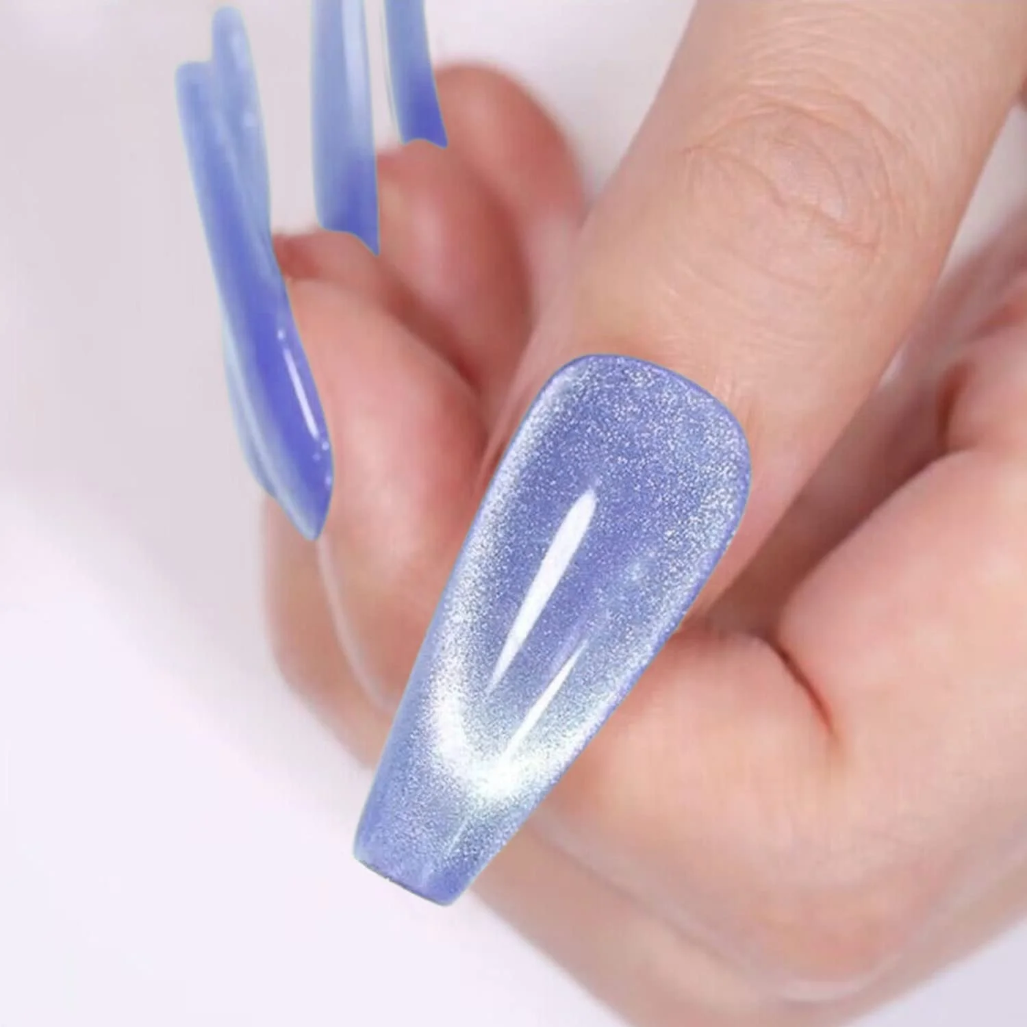 Гель-лак Vishine Galaxy Cat Eye Holographic Glitter, набір 6 кольорів з магнітом, 8 мл, фото №7