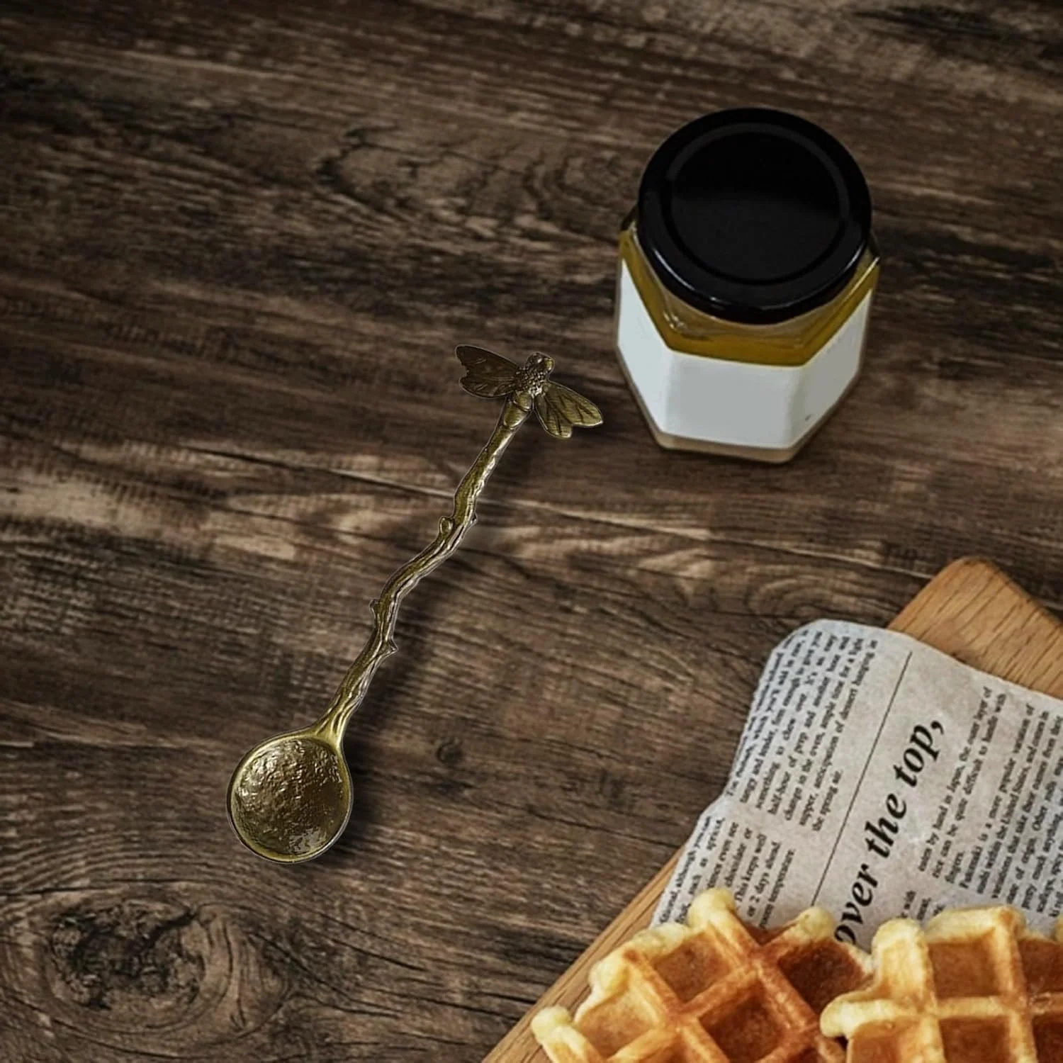 Ложка для кави Dragonfly у стилі ретро, чайна, фото №2