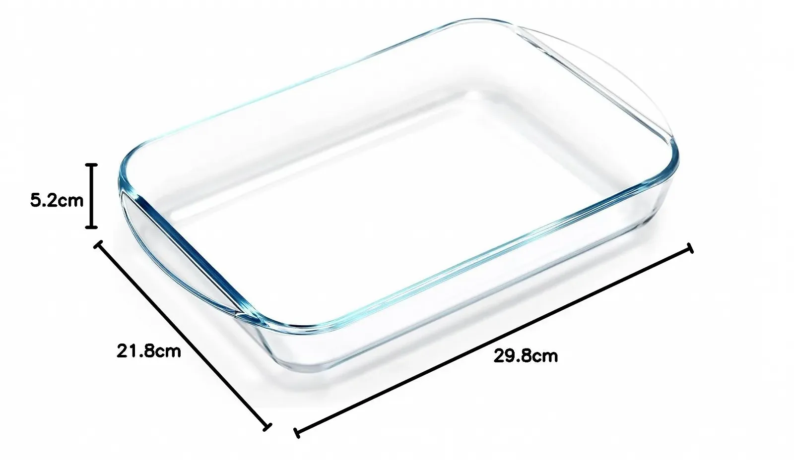 Форма для запекания NUTRIUPS стеклянная прямоугольная 2.6 л 35 x 23 x 5.5 см, фото №7