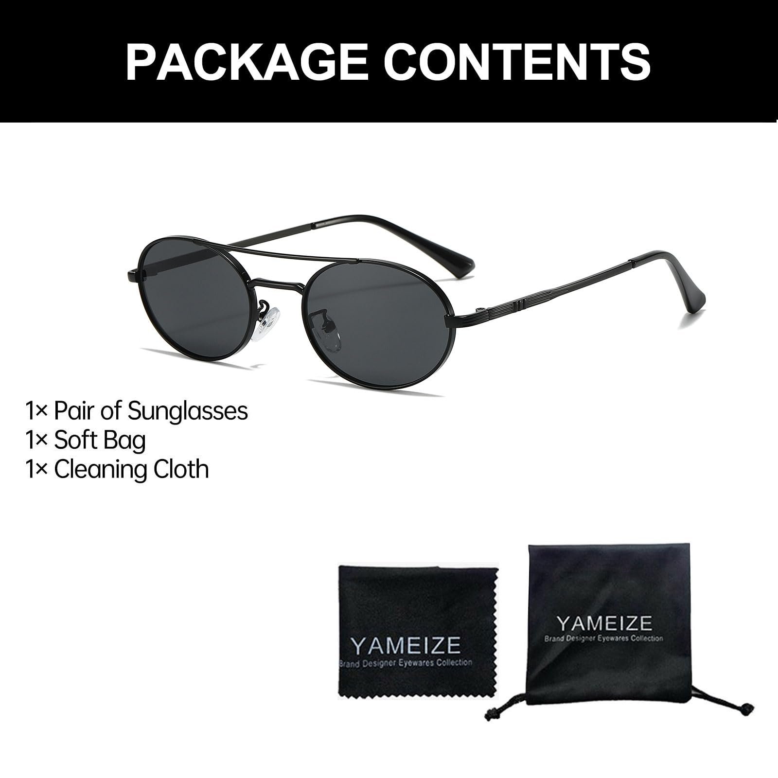 Сонцезахисні окуляри Авіатори YAMEIZE Металева оправа Круглі для чоловіків та жінок Класичний подвійний місток Круглі UV400 захисні, фото №4 Сонцезахисні окуляри Авіатори YAMEIZE Металева оправа Круглі для чоловіків та жінок Класичний подвійний місток Круглі UV400 захисні, фото №4