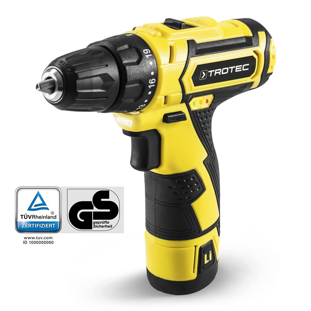 Шурупокрут TROTEC PSCS 2 12 V 50 мм 22nm 19 + 1 режимів обертання 1500мА з підсвіткою та кейсом, фото №7 Шурупокрут TROTEC PSCS 2 12 V 50 мм 22nm 19 + 1 режимів обертання 1500мА з підсвіткою та кейсом, фото №7