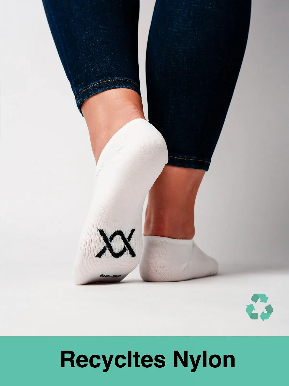 Комплект з 6 пар невидимих шкарпеток з органічної бавовни, розмір 35-46, фото №2