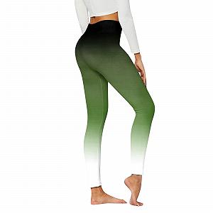 Женские леггинсы Lässige Laufstrumpfhose, контроль живота, Для йоги, изменение цвета, цветовой блок, высокая талия, активные , леггинсы с узоромДля подтяжки ягодиц, фитнес-леггинсы - Фото 1