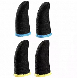 Кіберспортивні сенсорні напальчники для мобільних ігор (PUBG, CoD, Free Fire, FIFA) 4 шт Чорний - Фото 1