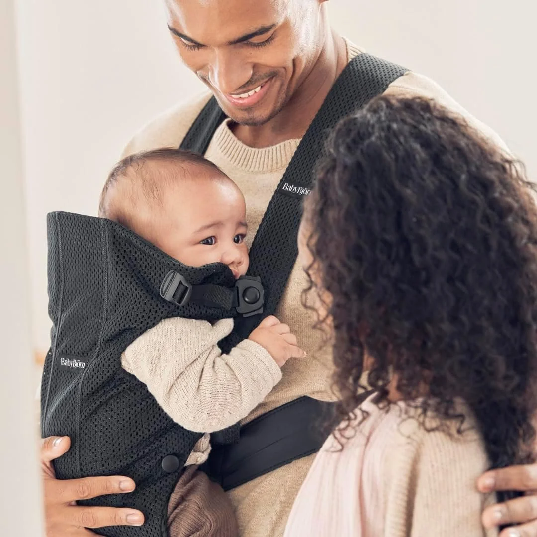 Рюкзак-переноска BabyBjörn Babytrage Mini / Чорний, фото №8