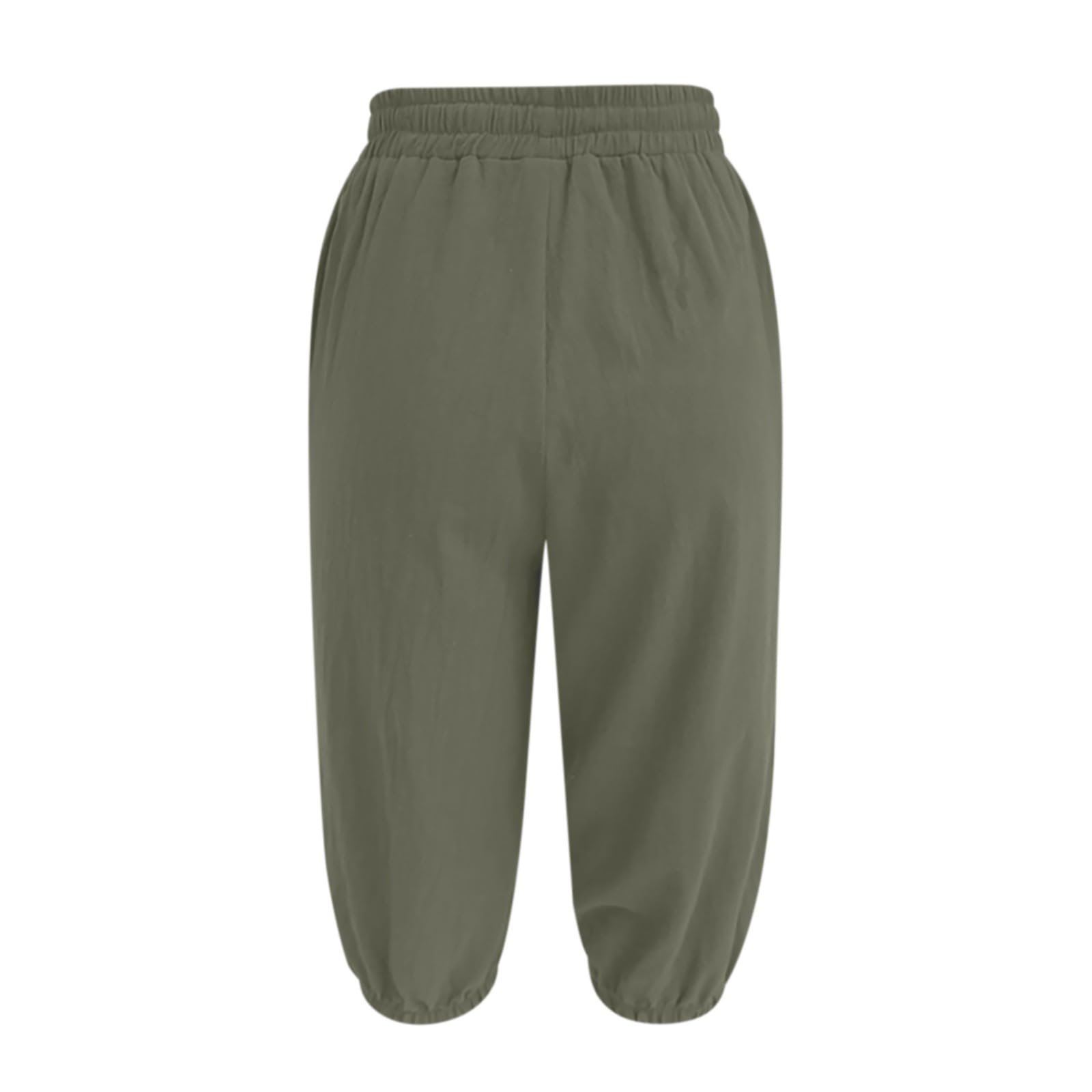 Шорти Спортивні Generisch 3/4 High Waist Еластичні Capri Чорні, фото №4