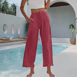 Брюки льняные Komiseup Женские из муслина цена на synthetic.ua - Фото 1 Брюки льняные Komiseup Женские из муслина synthetic.ua - Фото 1