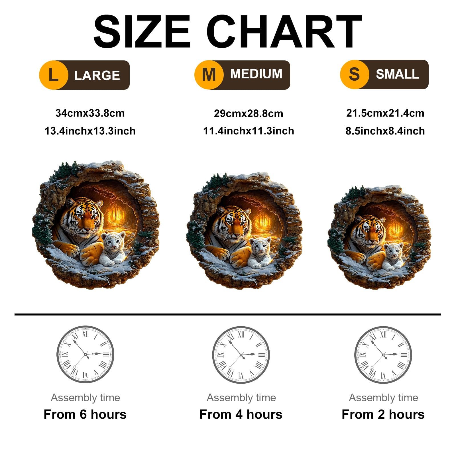 Деревянный 3D пазл Tiger Family 200 деталей, фото №6
