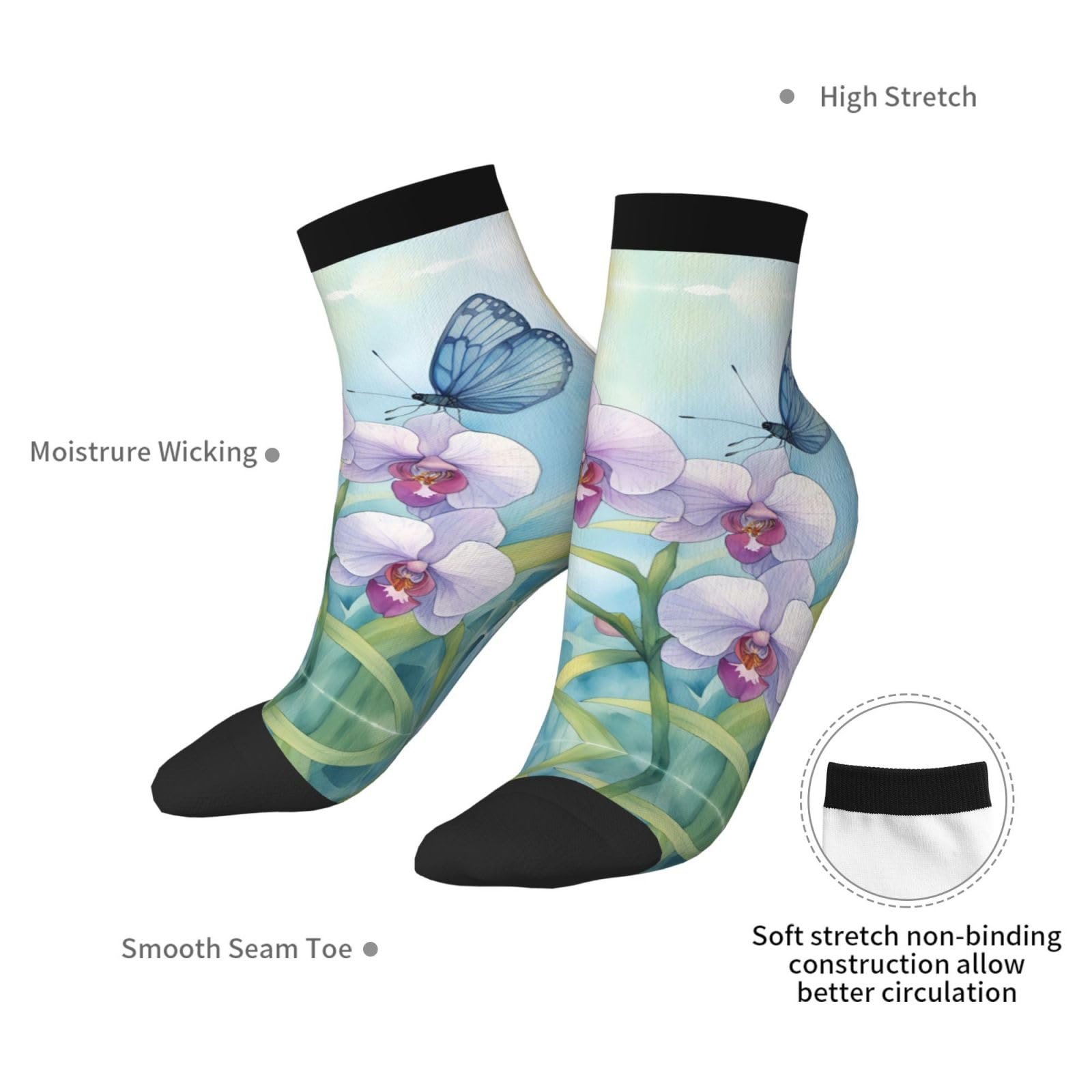 Шкарпетки Квітка Орхідея, One Size, фото №7