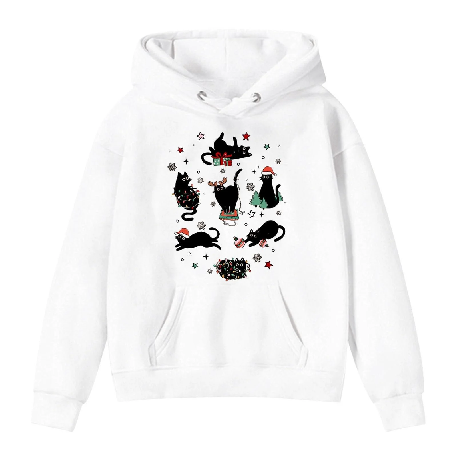 Худи R с рождественским узором для девочки, размер 158, фото №2