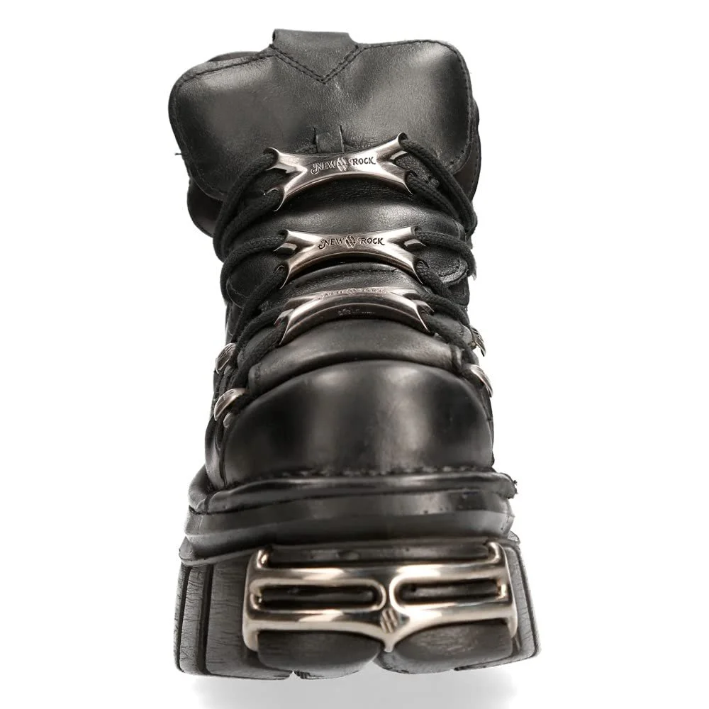 Черевики New Rock M.106-S112 чорні, платформа, металеве оздоблення, urban, фото №3