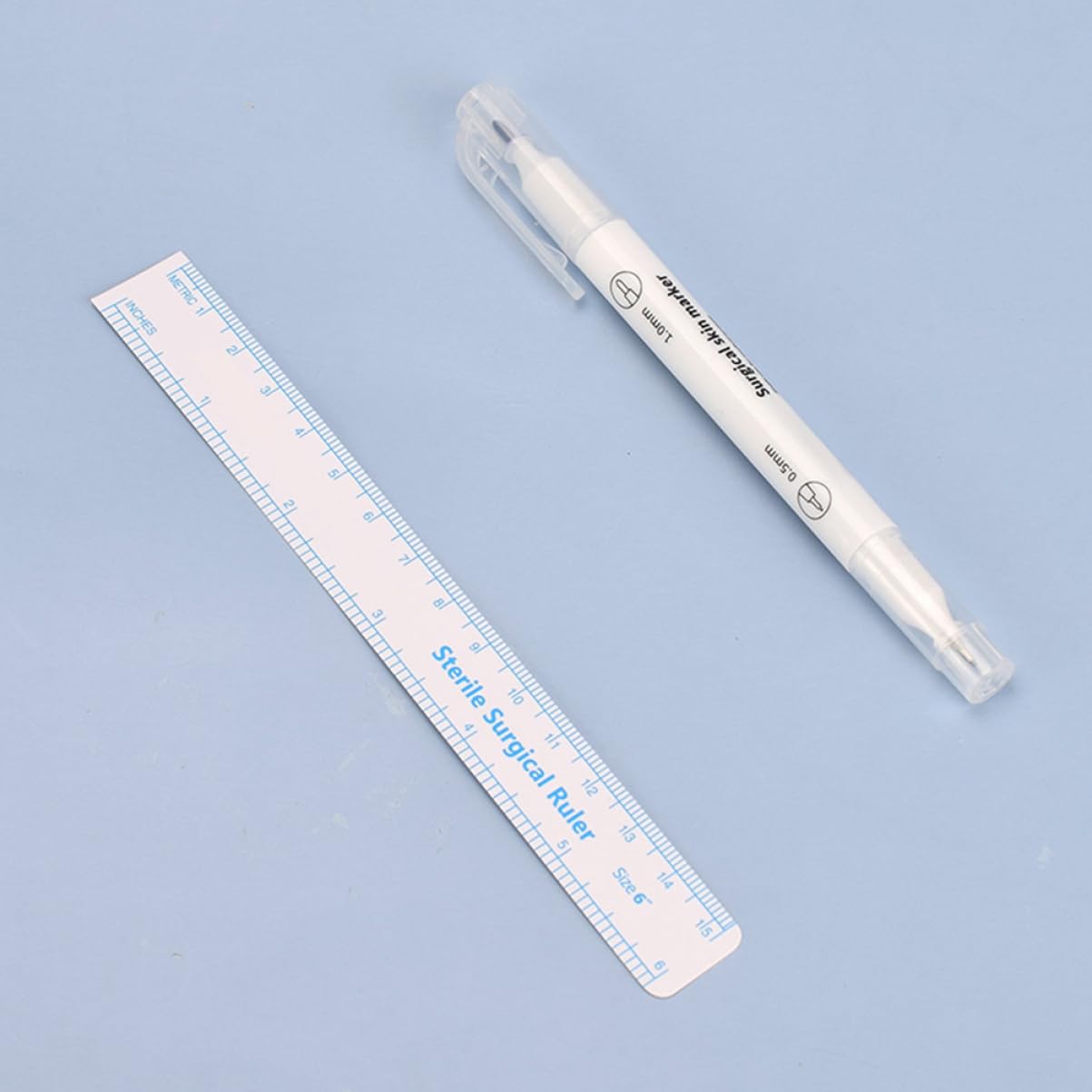 Олівець для брів LALAFINA 5 Sets Lip Mapping Pen Tattoo Eyebrow Markers Eyebrow Tattoo Pencil Skin Marking Pen Eyebrow Makeup Pen Tool Multifunctional Use One Pen Plastic, фото №6