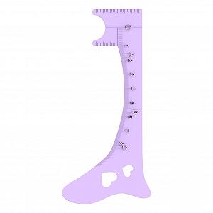 Лінійка Silikon Augenbrauenlineal Brow Makeup Vorlage Makeup Guide Tool Brow Positioning Ruler Professional Eye Makeup Tool - Фото 1