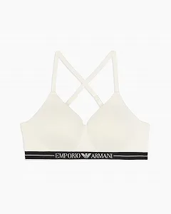 Бюстгальтер трикутник Emporio Armani з ущільненими чашками - Фото 1