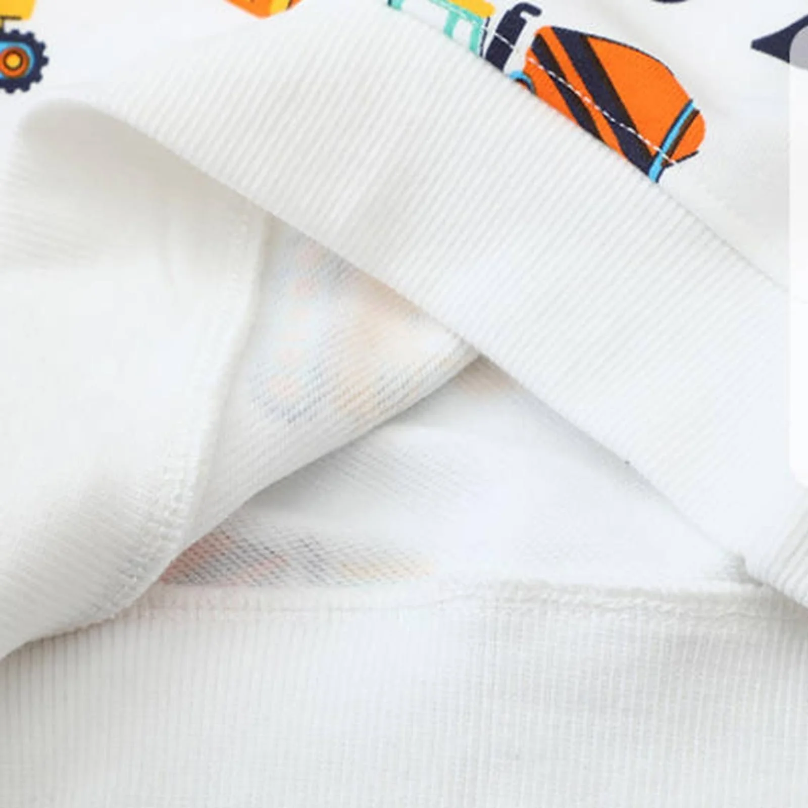 Дитячий світшот з довгими рукавами, мультяшним екскаватором та трактором, фото №3 Дитячий світшот з довгими рукавами, мультяшним екскаватором та трактором, фото №3