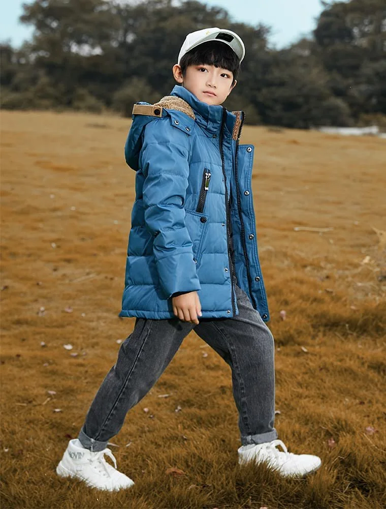 Зимова куртка FTCayanz для хлопчиків і дівчаток, з капюшоном, фото №7