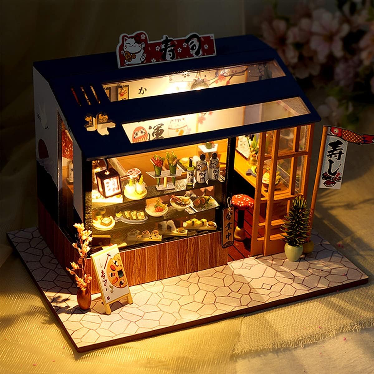 Конструктор DIY Miniature Dollhouse Kit 3D Wooden Dollhouse with Furniture Масштаб 1:24 Idea Happy Time (TD35), фото №7