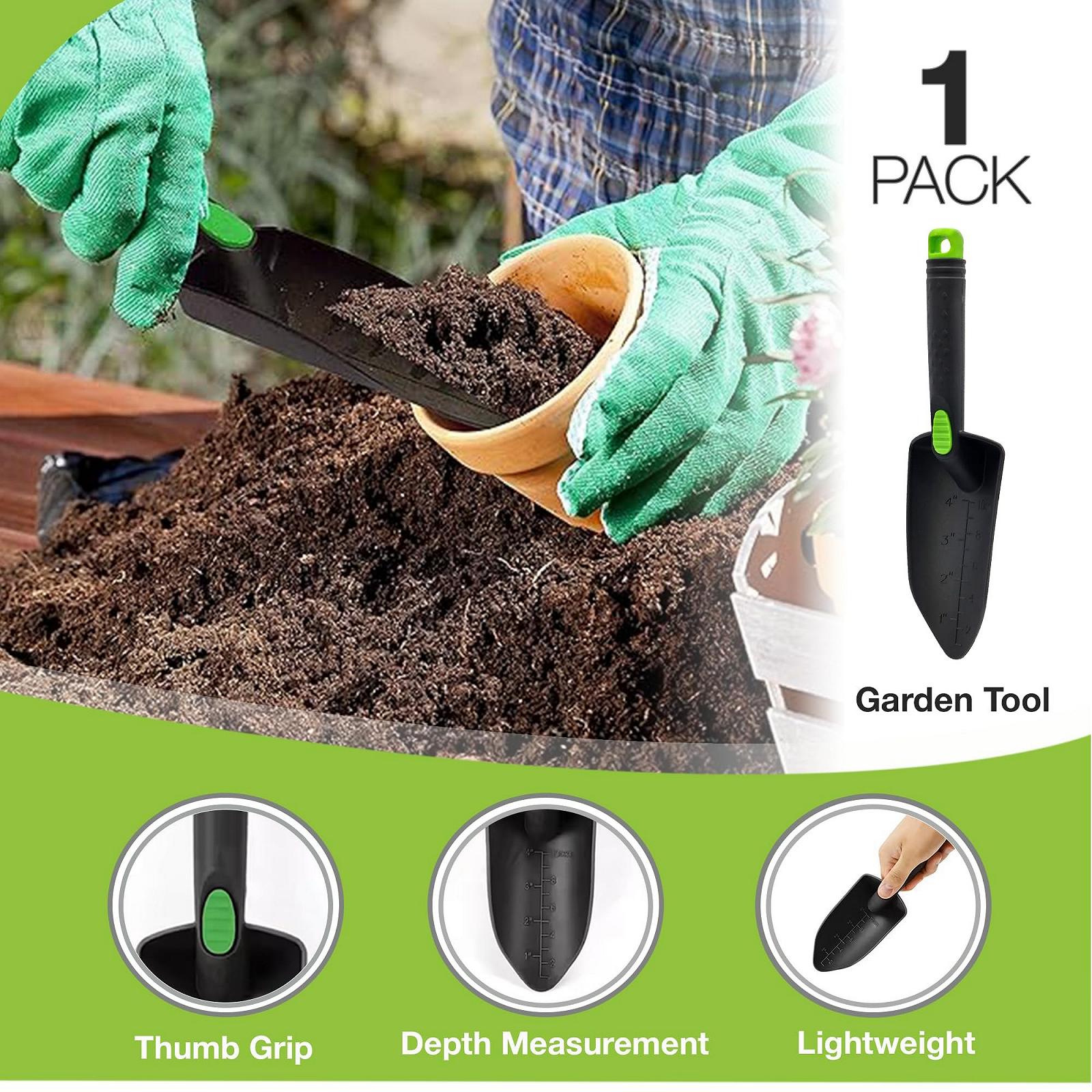 Лопата совковая садовый ручной, 28 см, пластиковый, фото №2