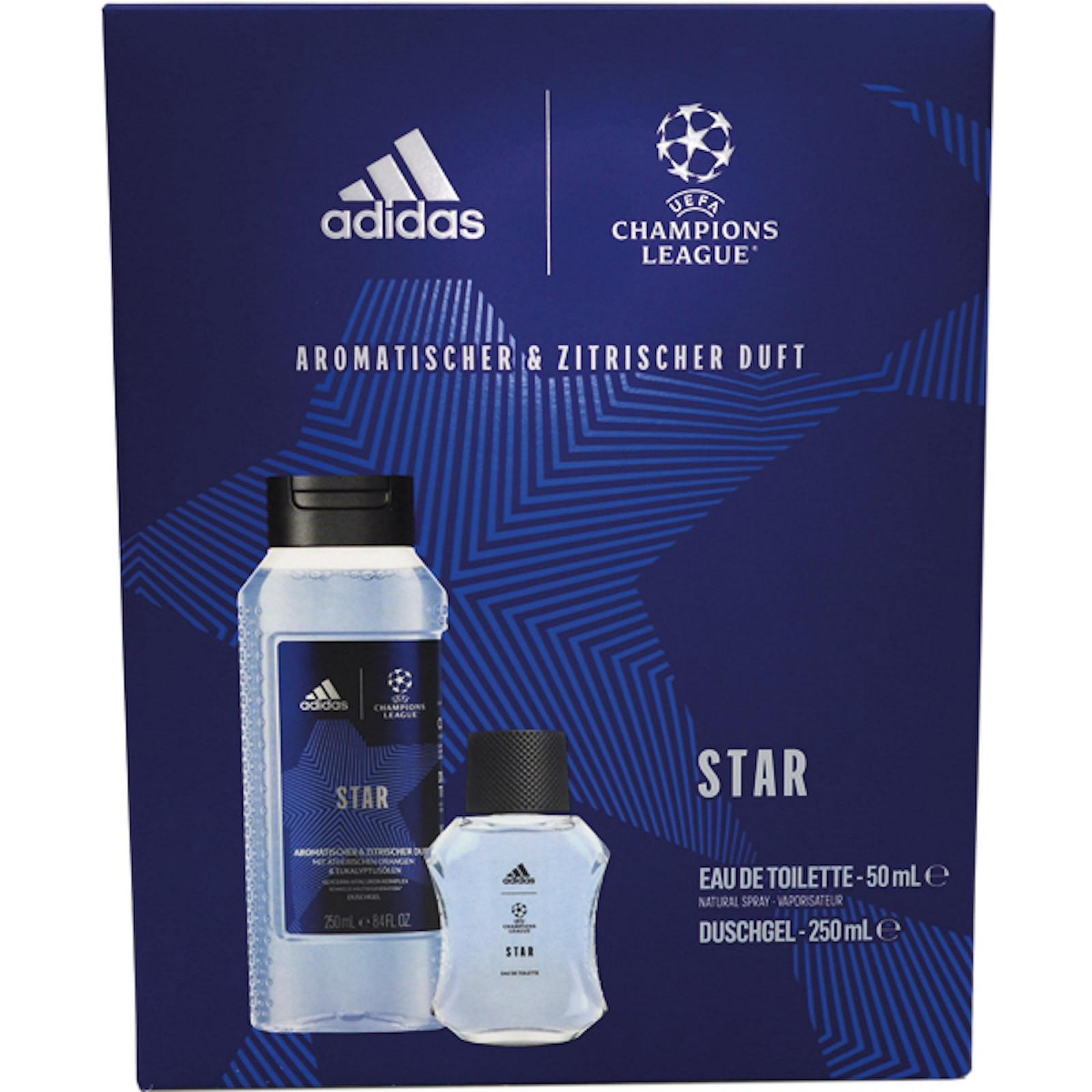 Набор Adidas Champions League Star Edition Туалетная вода 50 мл Гель для душа 250 мл, фото №2