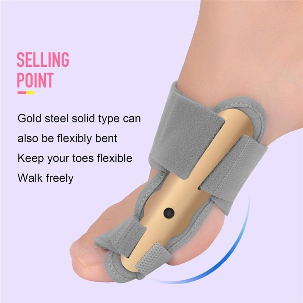 Роздільник для пальців ніг і коректор вальгусної деформації, регульована фіксуюча шина, фото №2