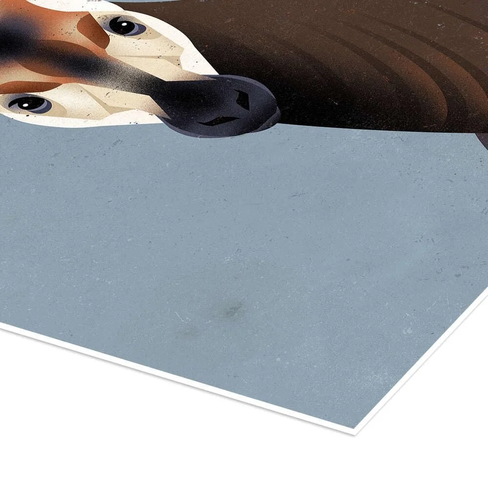 Постер Dieter Braun Okapi 30 x 40 см Синий, фото №3 Постер Dieter Braun Okapi 30 x 40 см Синий, фото №3