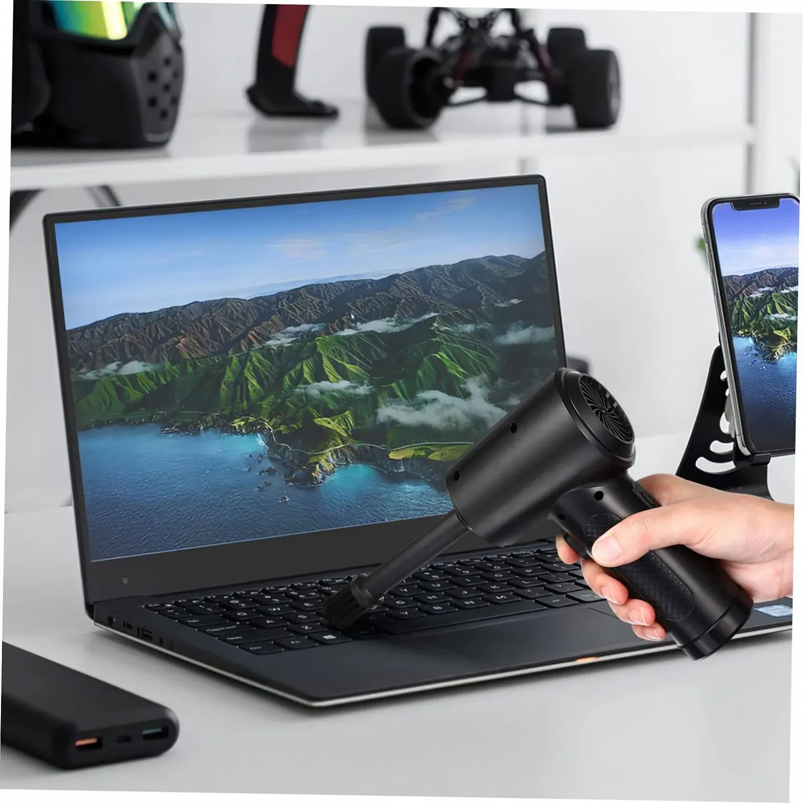 Электрическая воздуходувка LABRIMP Портативная беспроводная аккумуляторная, фото №3