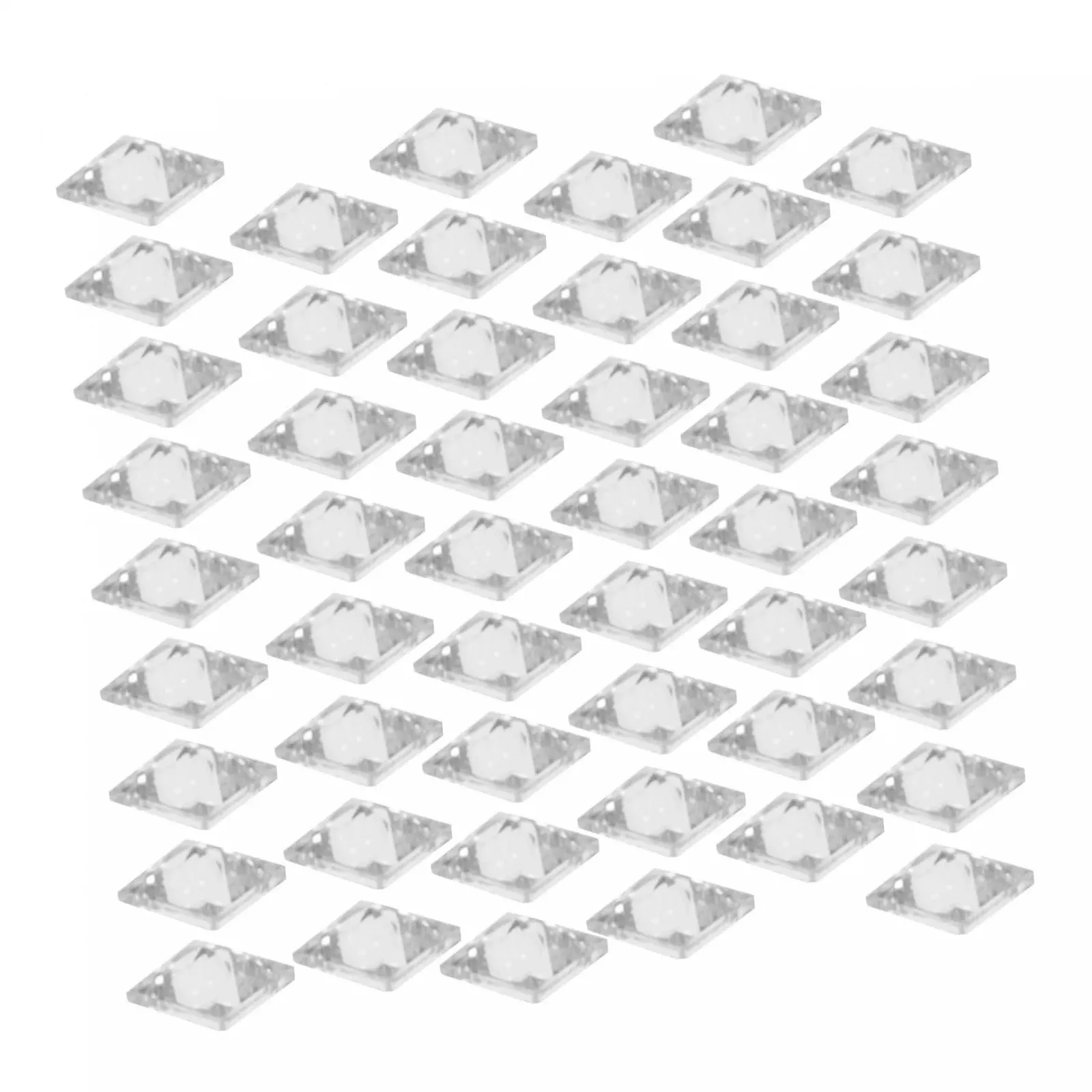 Набір прикрас для нігтів PLAFOPE, 50 шт, плоскі кубічні циркони, фото №1