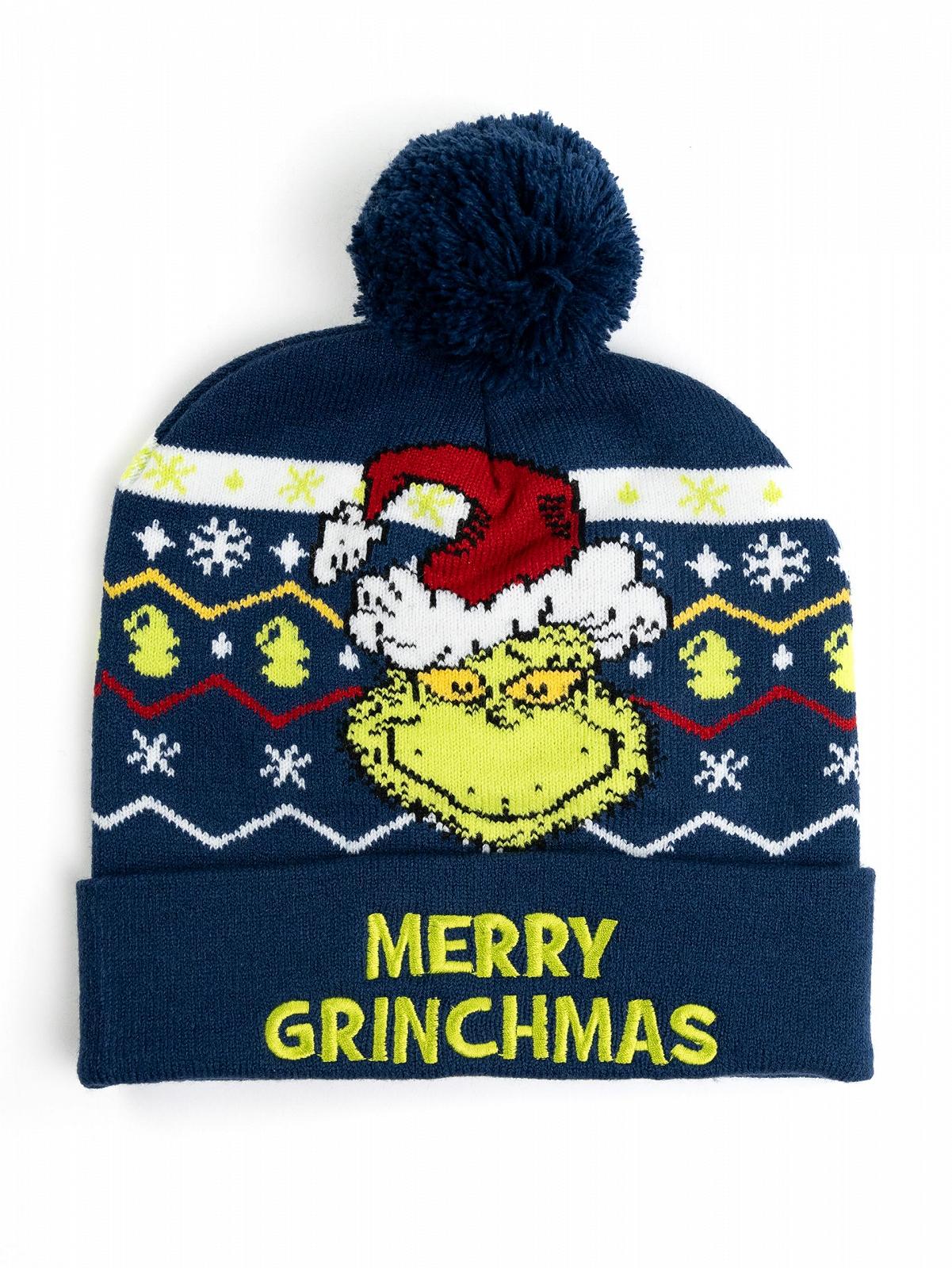 Шапка з помпоном United Labels Grinch Дитяча Зимова, фото №1 Шапка з помпоном United Labels Grinch Дитяча Зимова, фото №1