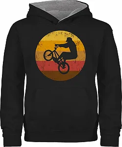 Дитячий Худі Shirtracer Vintage BMX для хлопчиків та дівчаток - Фото 1