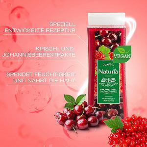 Гель для душу JOANNA Naturia з екстрактом вишні та червоної смородини 300 мл ціна на synthetic.ua - Фото 1 Гель для душу JOANNA Naturia з екстрактом вишні та червоної смородини 300 мл synthetic.ua - Фото 1