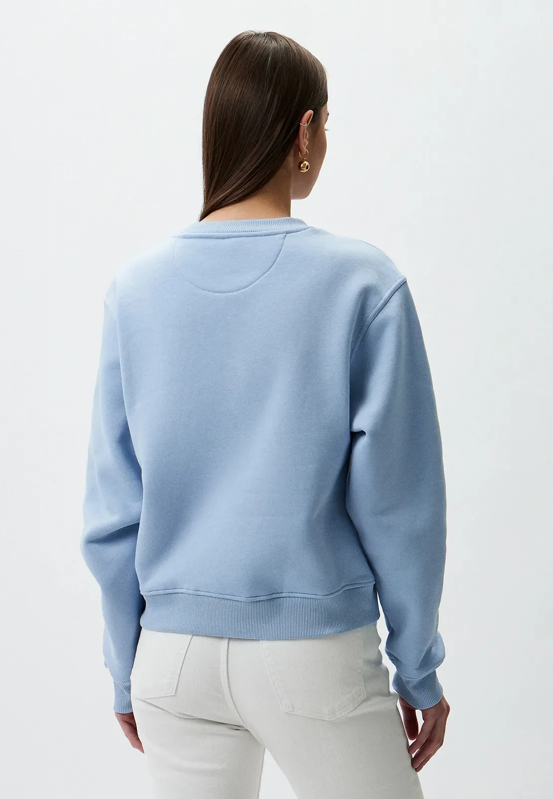 Жіночий світшот GUESS - Roses Triangle - Блакитний - S, фото №3