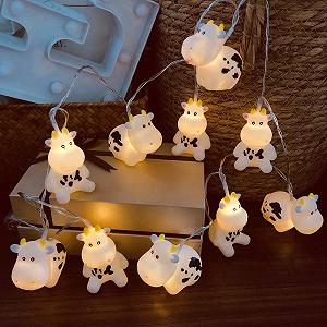 Гірлянда Riaxuebiy Корова 1.65 м/10 LED Біла корова - Фото 1