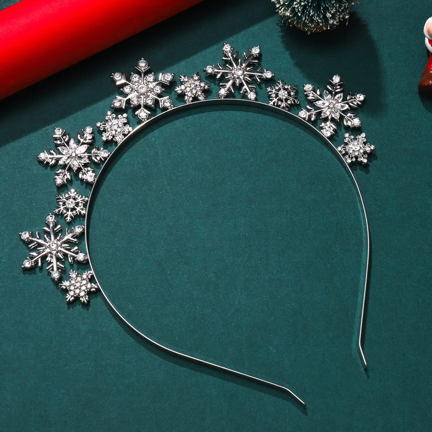 Обруч Рождественский Снежинка, фото №6