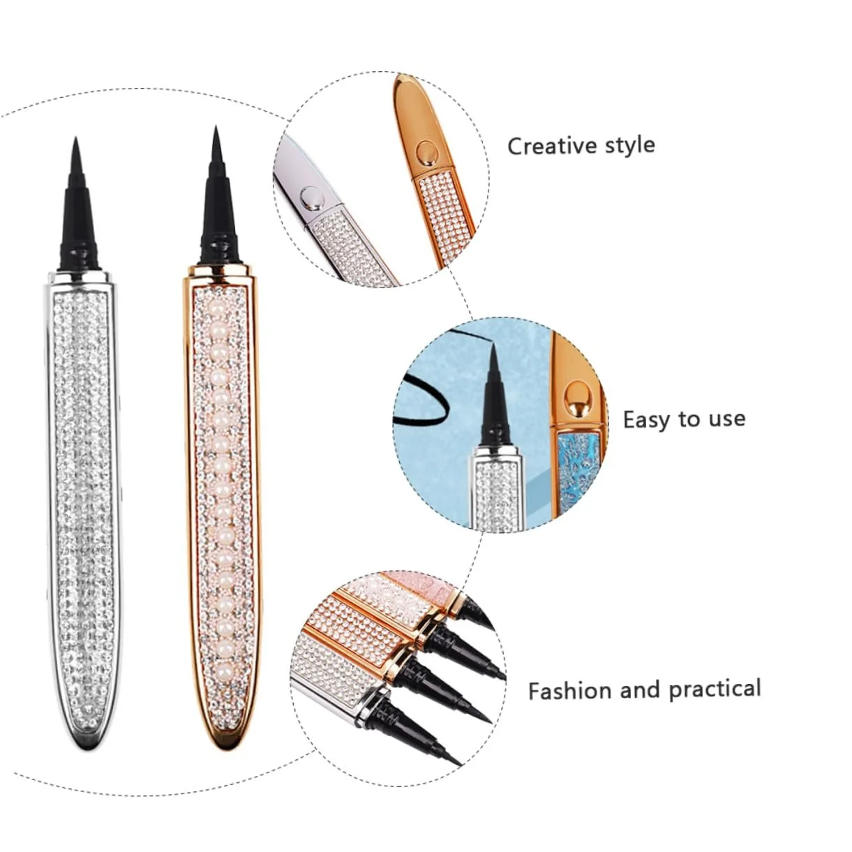 Фломастер-підводка DOITOOL Präziser Eyeliner 2St Diamant-Eyeliner, фото №3 Фломастер-підводка DOITOOL Präziser Eyeliner 2St Diamant-Eyeliner, фото №3