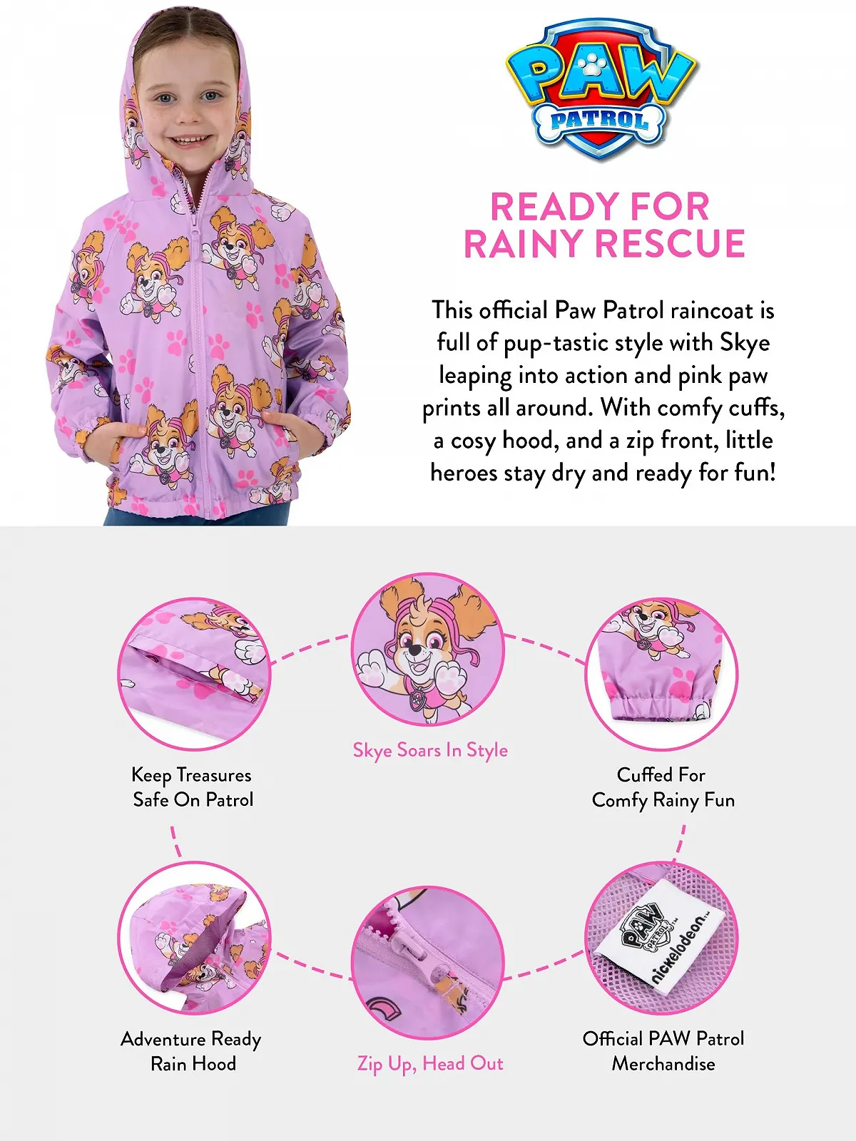 Куртка Дитяча PAW PATROL з мотивом Skye, фото №3