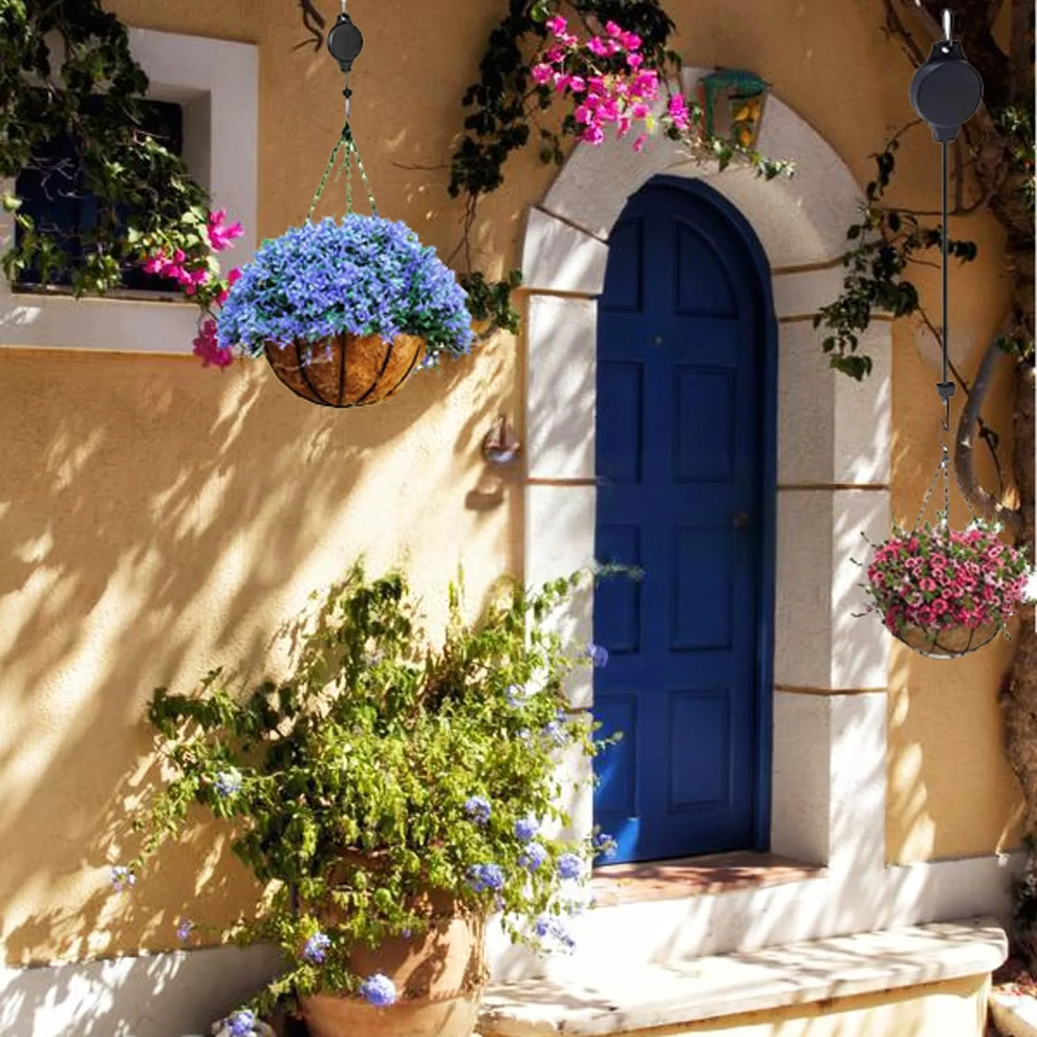 Набір висувних тримачів для рослин 2 шт. Регульований гачок 35 дюймів, фото №3 Набір висувних тримачів для рослин 2 шт. Регульований гачок 35 дюймів, фото №3