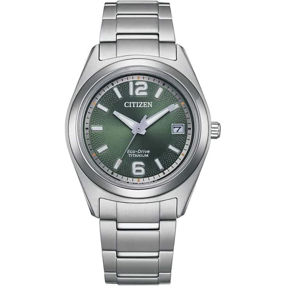 Женские аналоговые кварцевые часы CITIZEN FE6151-82X с титановым ремешком, фото №1