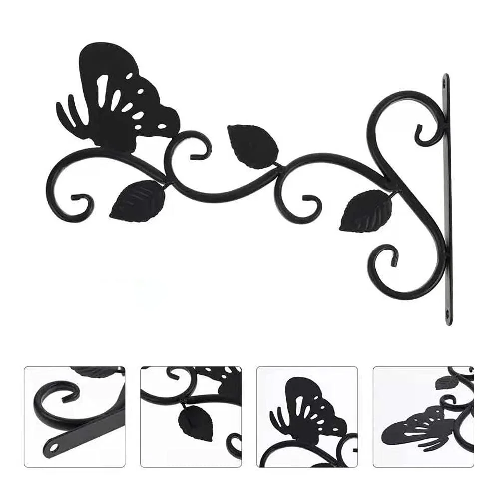 Кронштейн для підвісних рослин 2 шт. настінний залізний, фото №4