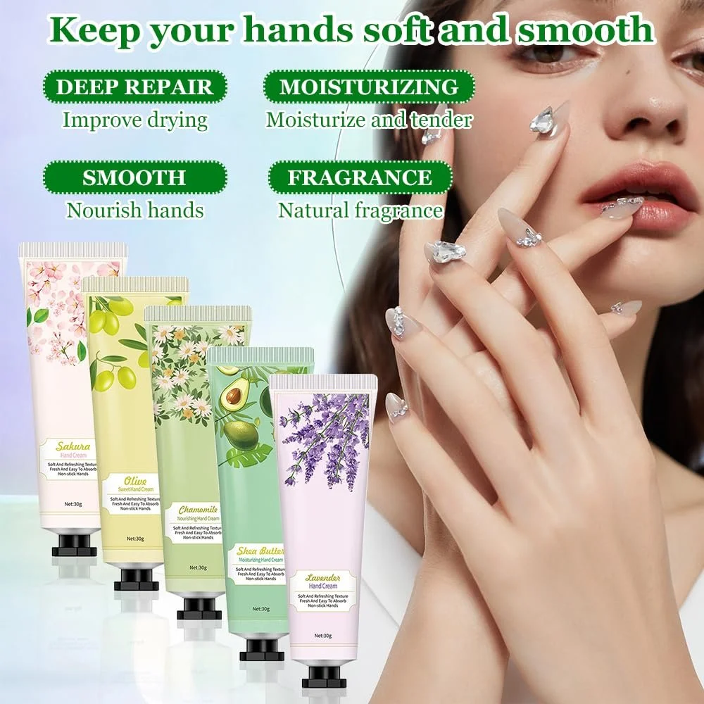 Крем для рук Intensive Care, швидко вбирається, ідея подарунка, інтенсивний догляд для сухих рук (5 шт. в упаковці), фото №7