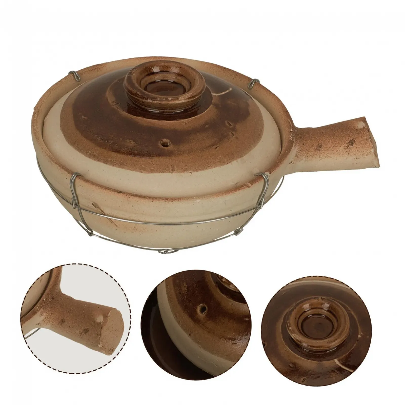 Кастрюля керамическая С ручкой Термостойкая, фото №2