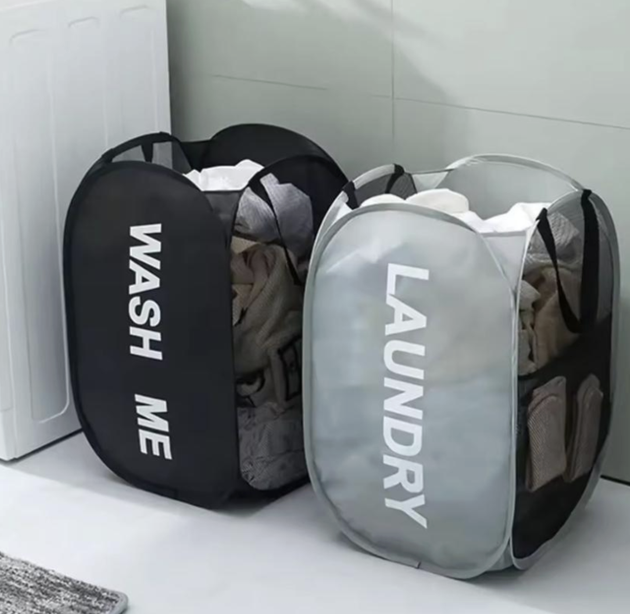 Універсальний кошик-чохол для прання і зберігання білизни 1 шт Чорний, фото №2 Універсальний кошик-чохол для прання і зберігання білизни 1 шт Чорний, фото №2