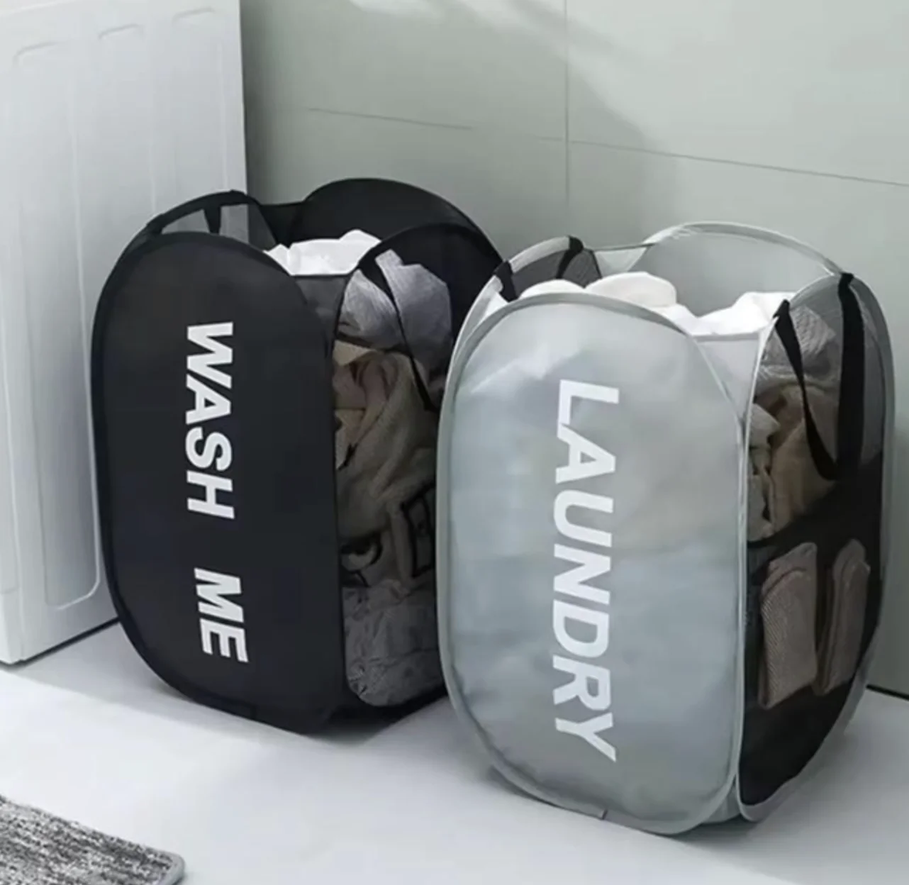 Універсальний кошик-чохол для прання і зберігання білизни 1 шт Оливковий, фото №4