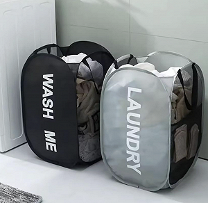 Універсальний кошик-чохол для прання і зберігання білизни 1 шт Чорний ціна на synthetic.ua - Фото 1 Універсальний кошик-чохол для прання і зберігання білизни 1 шт Чорний synthetic.ua - Фото 1