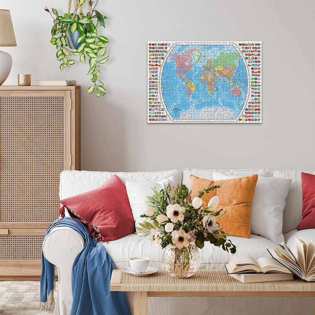 Пазл Ravensburger Political World Map 1000 элементов (12000664), фото №9 Пазл Ravensburger Political World Map 1000 элементов (12000664), фото №9