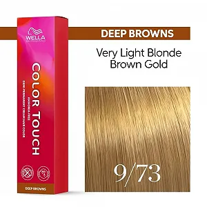 Фарба Wella Color Touch 9/73 Світлий блонд коричнево-золотистий - Фото 1